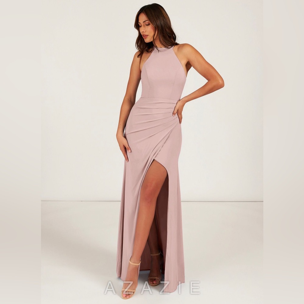 Azazie Galicia Bridesmaid Dress Dusty Rose